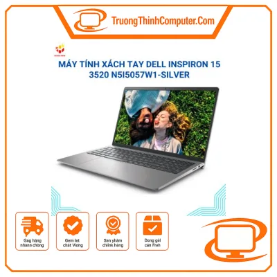 Máy tính xách tay DELL Inspiron 15 3520 N5I5057W1-SILVER