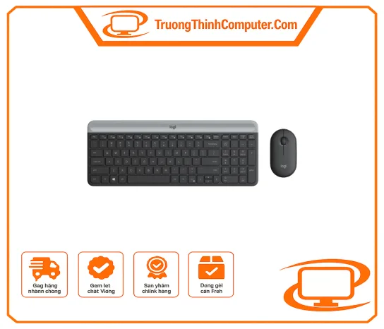 Bộ phím chuột MK470 đen Logitech 920-009182