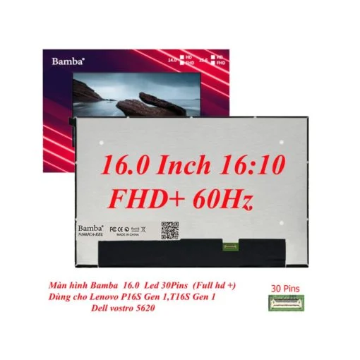 Màn hình Bamba 16.0 Led 40Pin (2K) 240HZ Dùng cho Asus GU603,Msi M16A