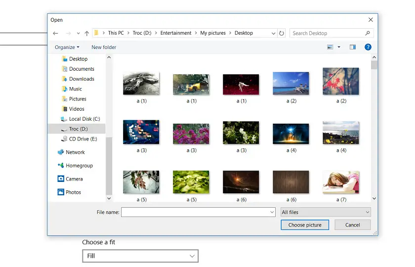 Mục Personalization quản lý Background, Lock screen và Colors trong Windows 10