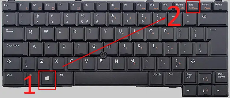 Phím Windows + Print Screen trên laptop Dell chụp toàn màn hình và lưu tự động vào Pictures/Screenshots