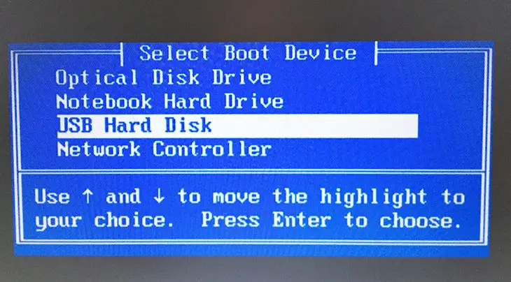 Tùy chọn F12 Boot Menu trên laptop Acer giúp chọn thiết bị khởi động nhanh