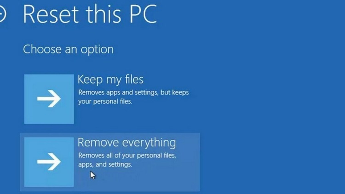 Các lưu ý khi reset Windows để hạn chế mất dữ liệu
