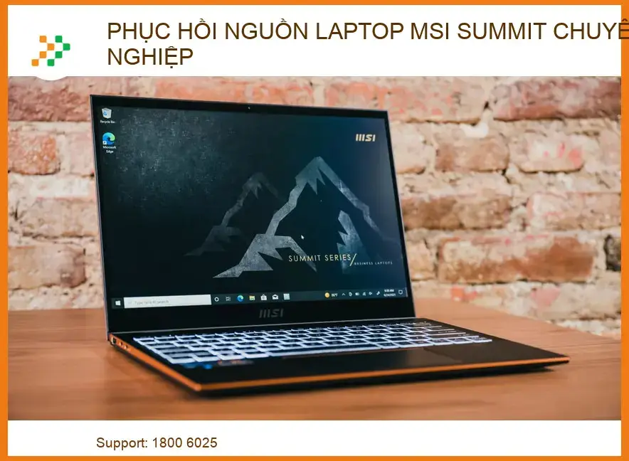 Quy trình phục hồi mạch nguồn trên laptop MSI Summit bằng máy đo chuyên dụng tại xưởng