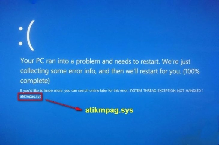 Thông báo lỗi do xung đột driver trên Windows có thể là nguyên nhân làm laptop bị màn hình xanh