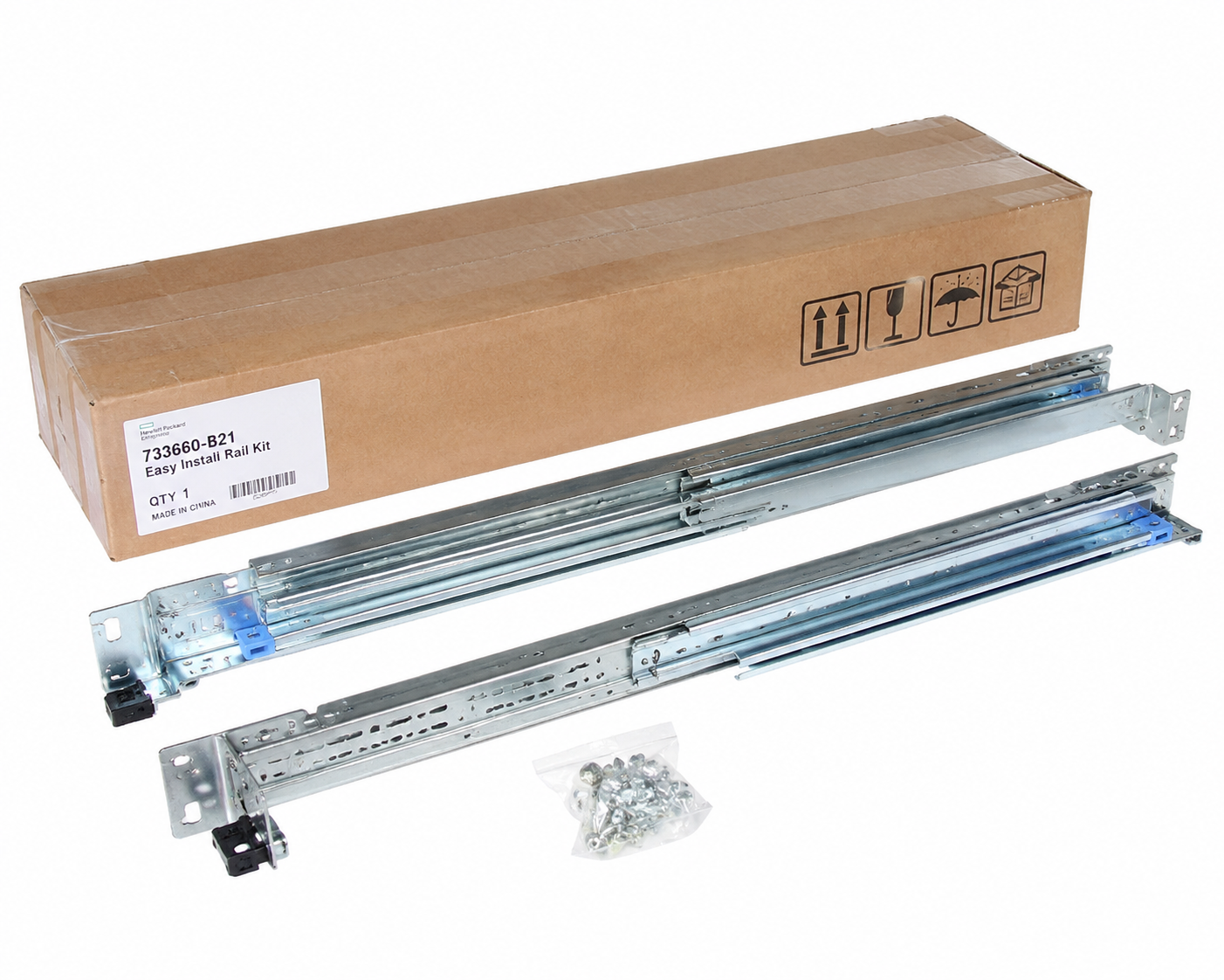 HPE 2U Small Form Factor Easy Install Rail Kit - SKU 733660-B21