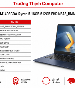 Laptop ASUS BM1403CDA S61611W AMD Ryzen 5 150 16GB 512GB SSD 14 FHD Win11 Home (SKU: NBAS_BM1403CDA_S61611W)