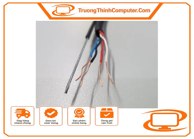 Cáp viễn thông Vĩnh Thịnh 4 lõi 1 tim 500m TT-0520-LMYJ-3