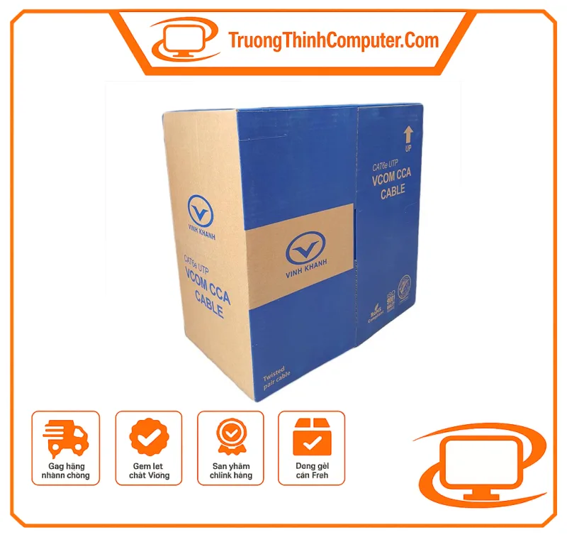 Cáp mạng VCom UTP CAT6 305m – SKU TT-0520-LMYJ-4