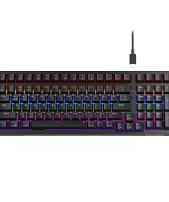 Bàn phím cơ Gasket, Hotswap, Type-C – NEWMEN GM328 Keycap có độ hoàn thiện cao. Hiệu ứng ánh sáng tuyệt vời với phiên bản màu trắng. Tối giản với phiên