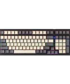 Bàn phím cơ Gasket, Hotswap, Type-C – NEWMEN GM328 Keycap có độ hoàn thiện cao. Hiệu ứng ánh sáng tuyệt vời với phiên bản màu trắng. Tối giản với phiên