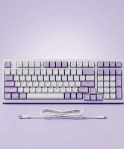 THÔNG SỐ SẢN PHẨM: Tên sản phẩm : Bàn phím cơ Newmen GM328 Pro, có dây E-Sports Mechanical Gaming Newmen GM328Pro, White-purple Mã : GM328 Pro Bố cục phím :