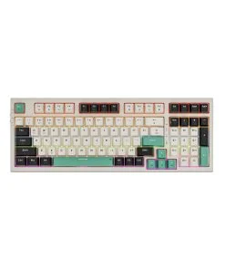 Bàn phím cơ Tri-Mode Mechanical Gaming Newmen GM328 Plus, Apricot-Black-Blue