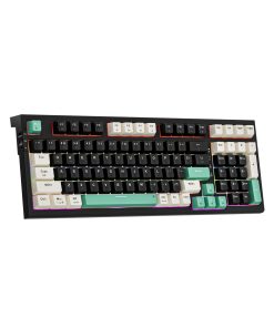 Bàn phím cơ Tri-Mode Mechanical Gaming Newmen GM328 Plus, Black-Apricot-Blue