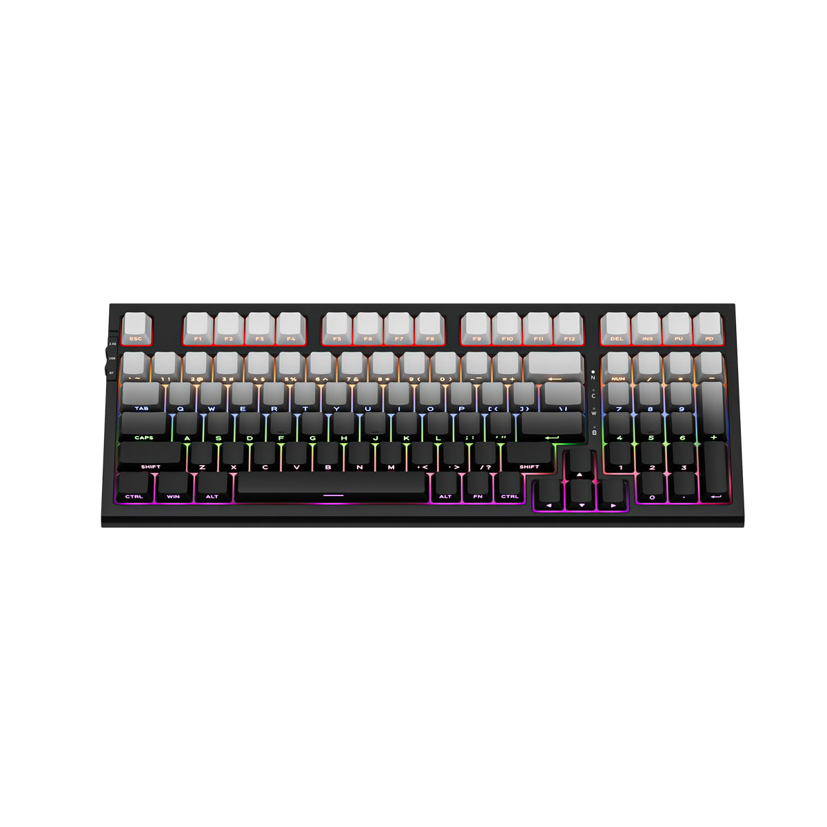 Bàn phím cơ Tri-Mode Mechanical Gaming Newmen GM328 Plus, Gradient Gray