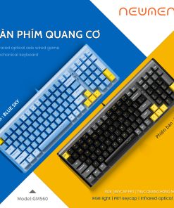 Bàn phím quang cơ Newmen GM560, Blue Sky