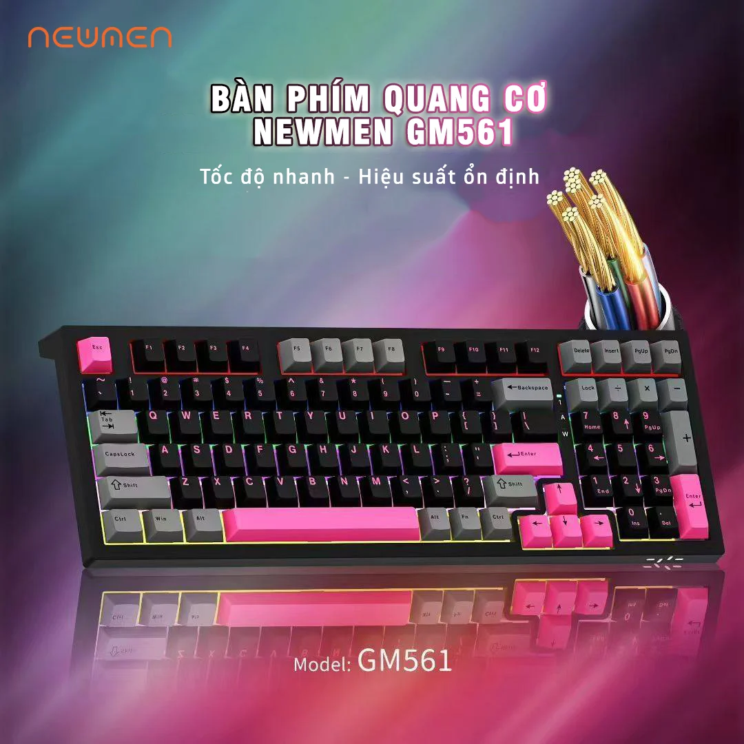 Bàn phím quang cơ Optical Mechanical Newmen GM561
