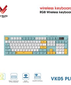 Bàn phím VSP VK05 Plus chính hãng VSP, phù hợp lắp ráp PC văn phòng, gaming và hệ thống máy tính đồng bộ. Nổi bật: Dòng/Phân khúc: Phím; Màu sắc: