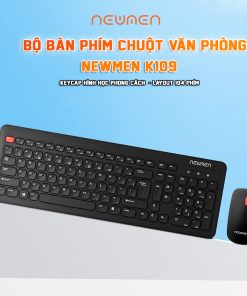 Bộ bàn phím chuột văn phòng Newmen K109 kết nối với tần số 2.4 GHz giúp cho khoảng cách kết nối của sản phẩm và thiết bị có thể lên