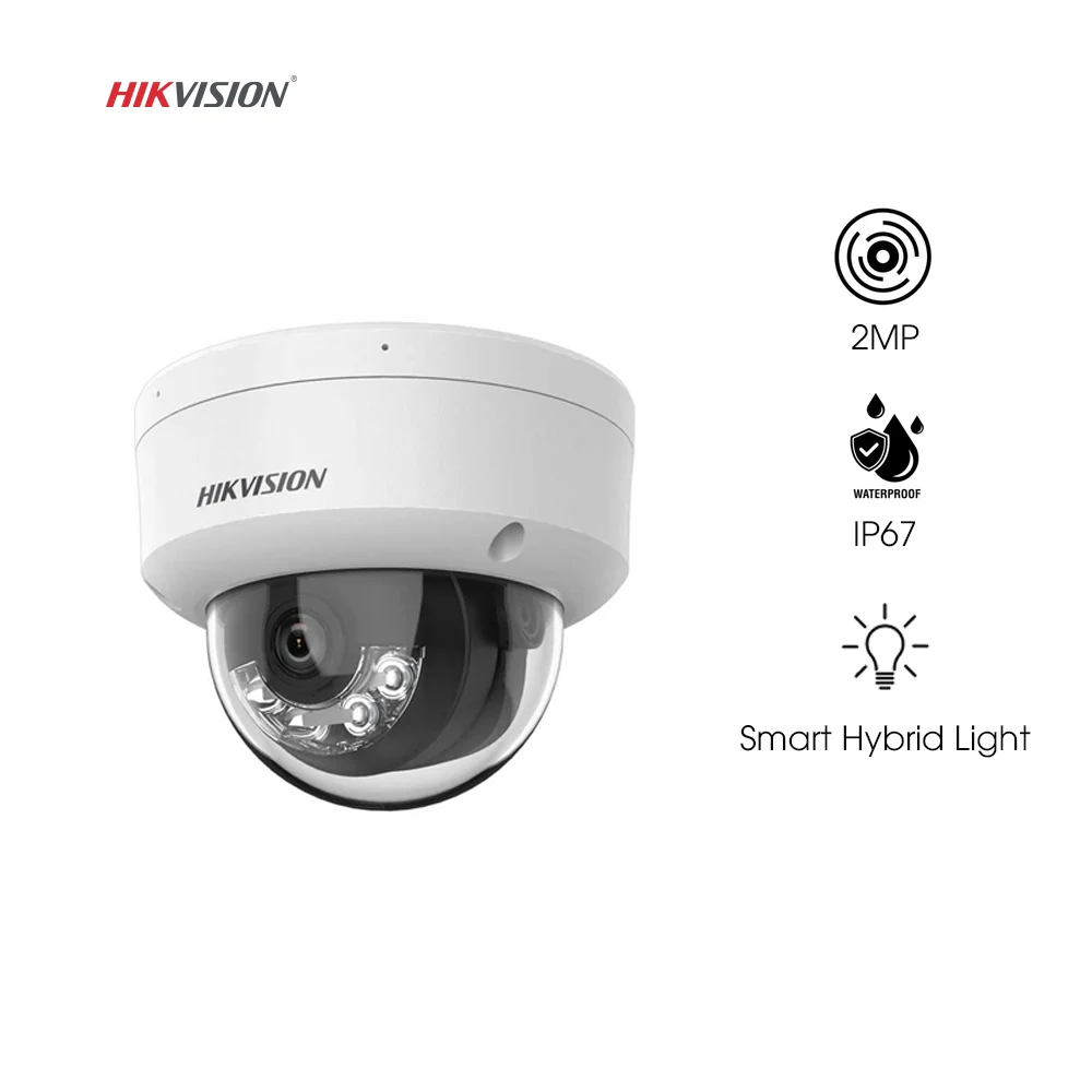Camera Hikvision 2MP ngoài trời hỗ trợ xem từ xa qua điện thoại
