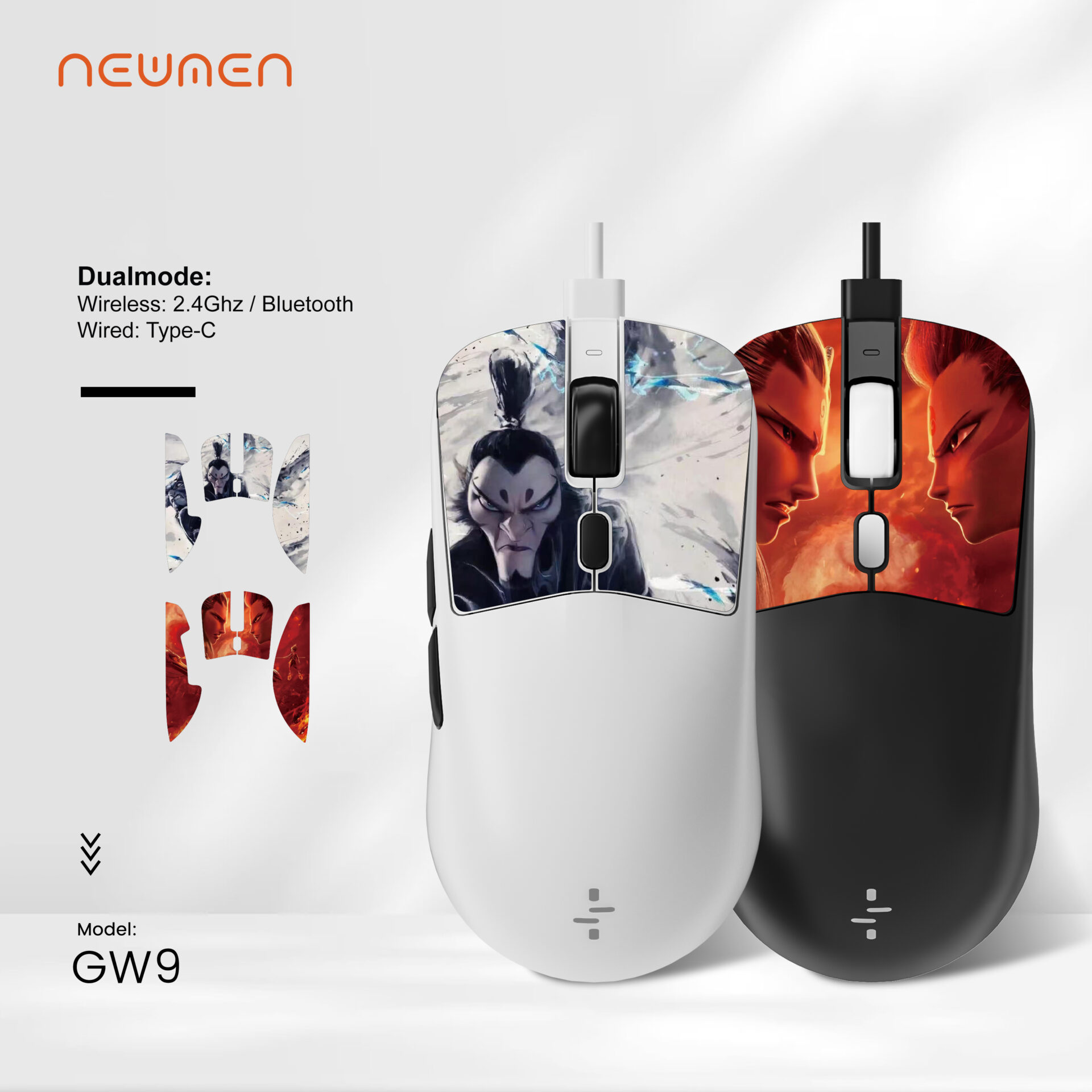 Chuột không dây NEWMEN GW9 Dualmode- Samurai