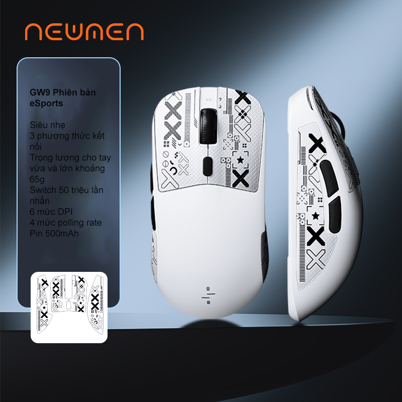 Chuột không dây NEWMEN GW9 Dualmode – Thời thượng