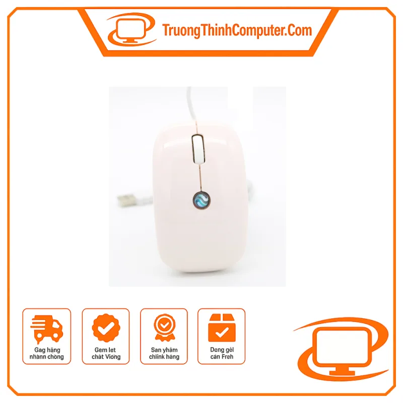 Chuột máy tính có dây Newmen M201 Piano, White