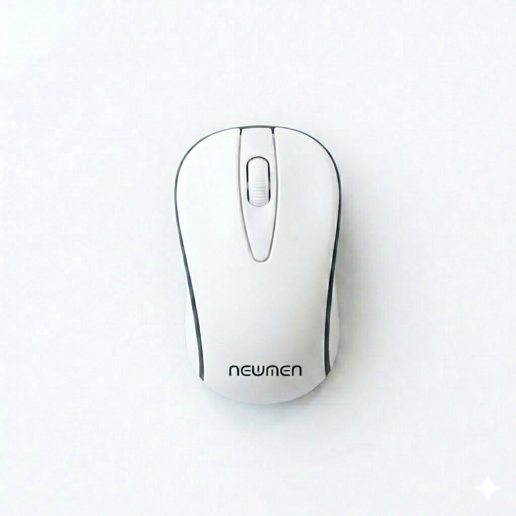 Chuột máy tính không dây Newmen F368, White – Black