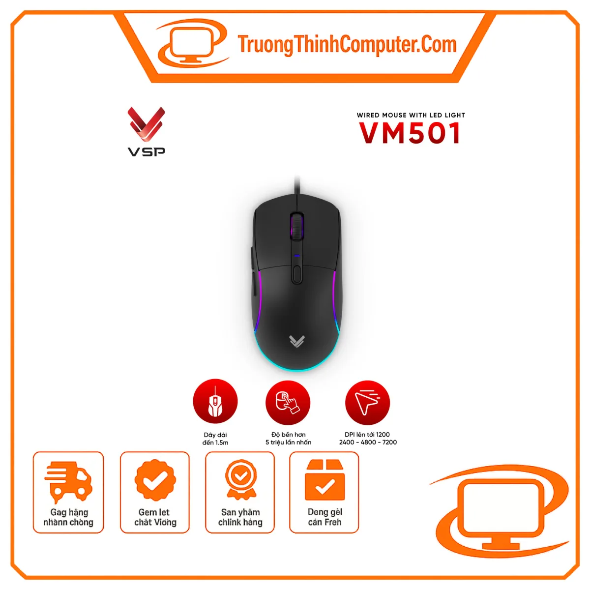 Chuột máy tính VSP VM501