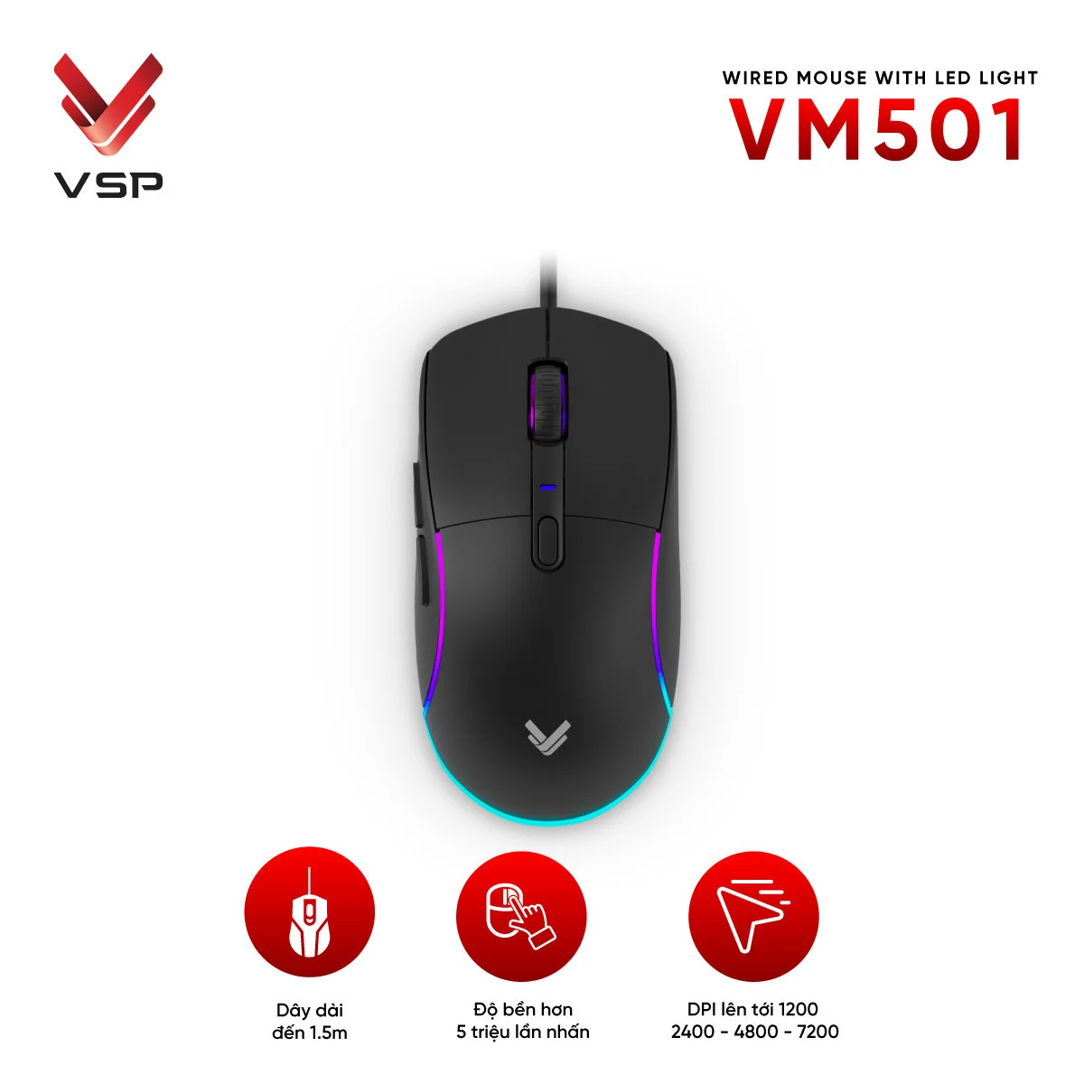 Chuột máy tính VSP VM501