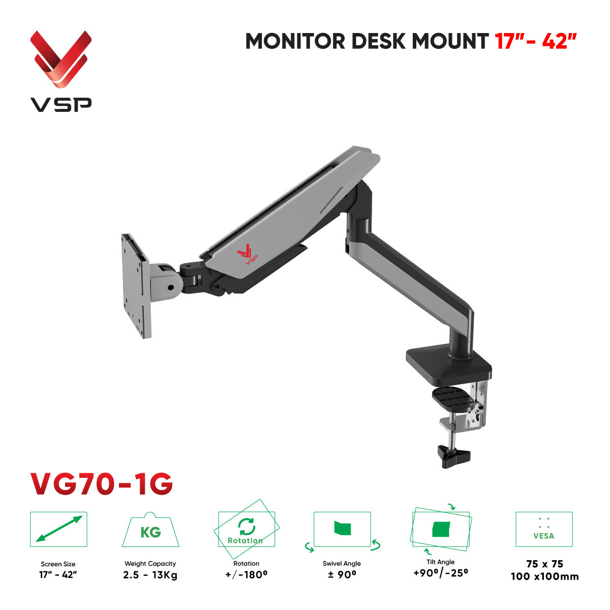 Giá đỡ màn hình VSP VG70-1G
