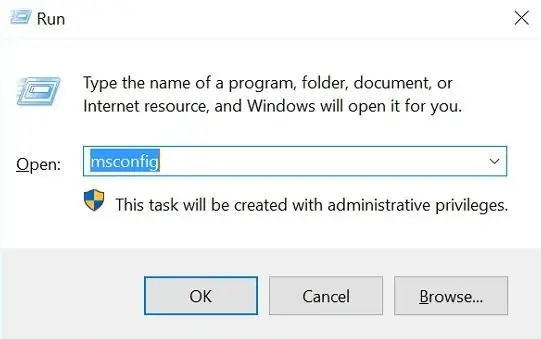 Cửa sổ System Configuration cho phép người dùng thiết lập Clean Boot để kiểm tra xung đột dịch vụ