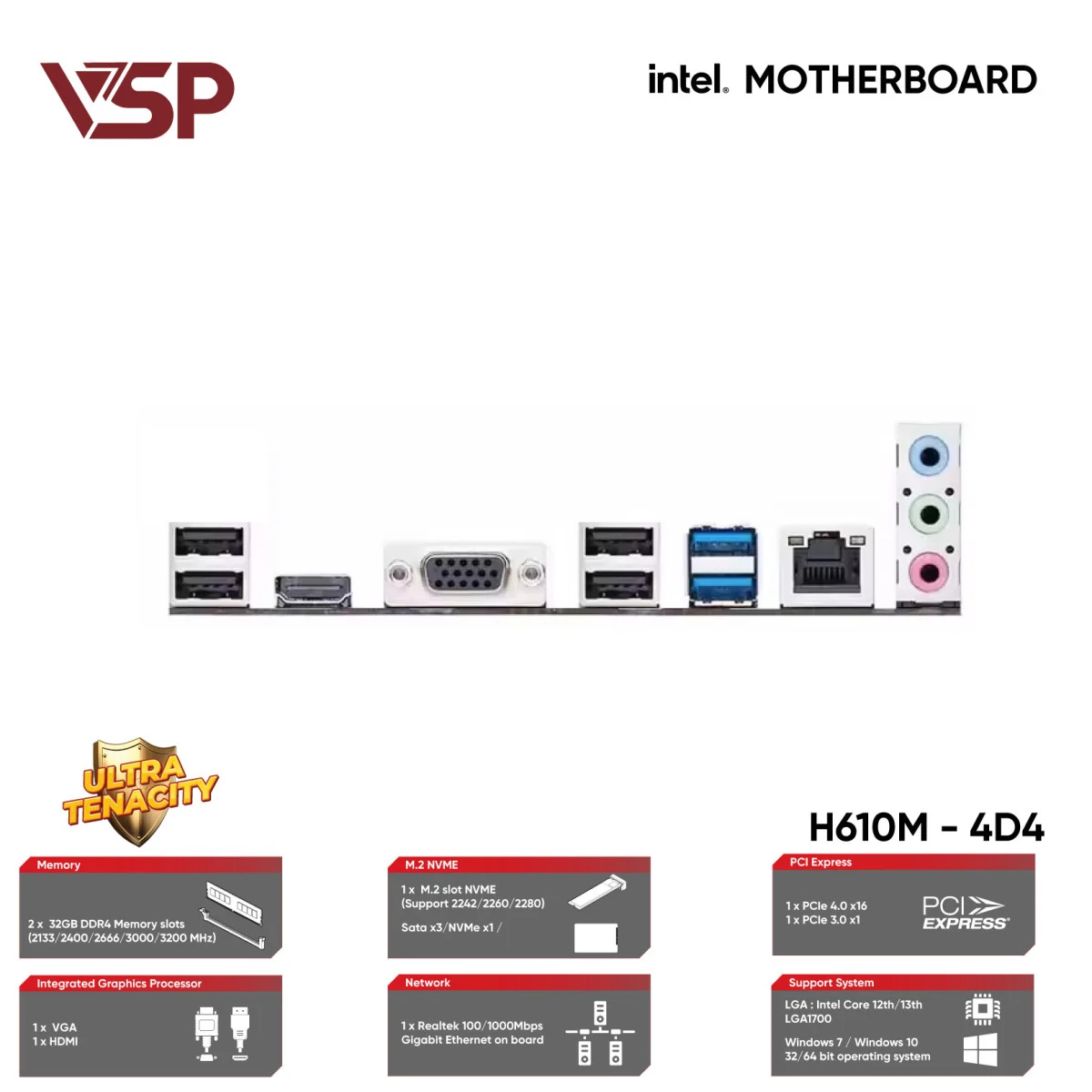 Mainboard VSP H610M-4D4