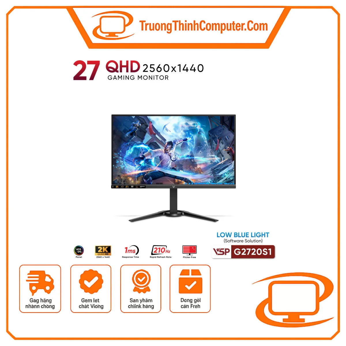 Màn hình VSP G2720QS1 - 27 inch / IPS / 210Hz