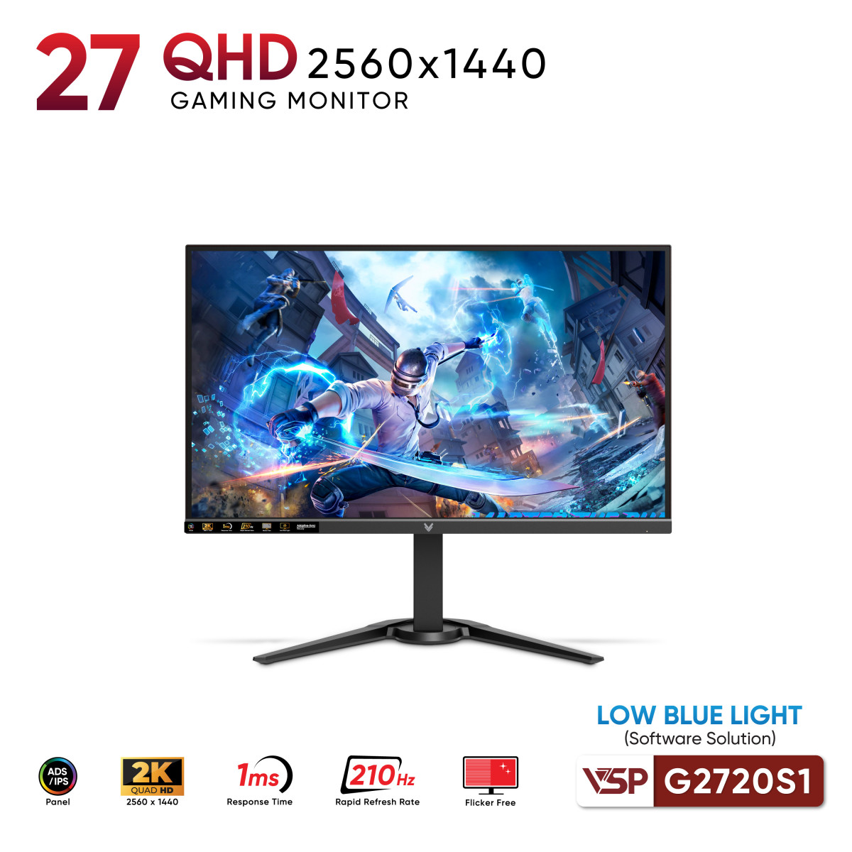 Màn hình VSP G2720QS1 - 27 inch / IPS / 210Hz