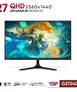 Màn hình VSP G2724Q1 - 27 inch / IPS / 240Hz chính hãng VSP, phù hợp lắp ráp PC văn phòng, gaming và hệ thống máy tính đồng bộ. Nổi