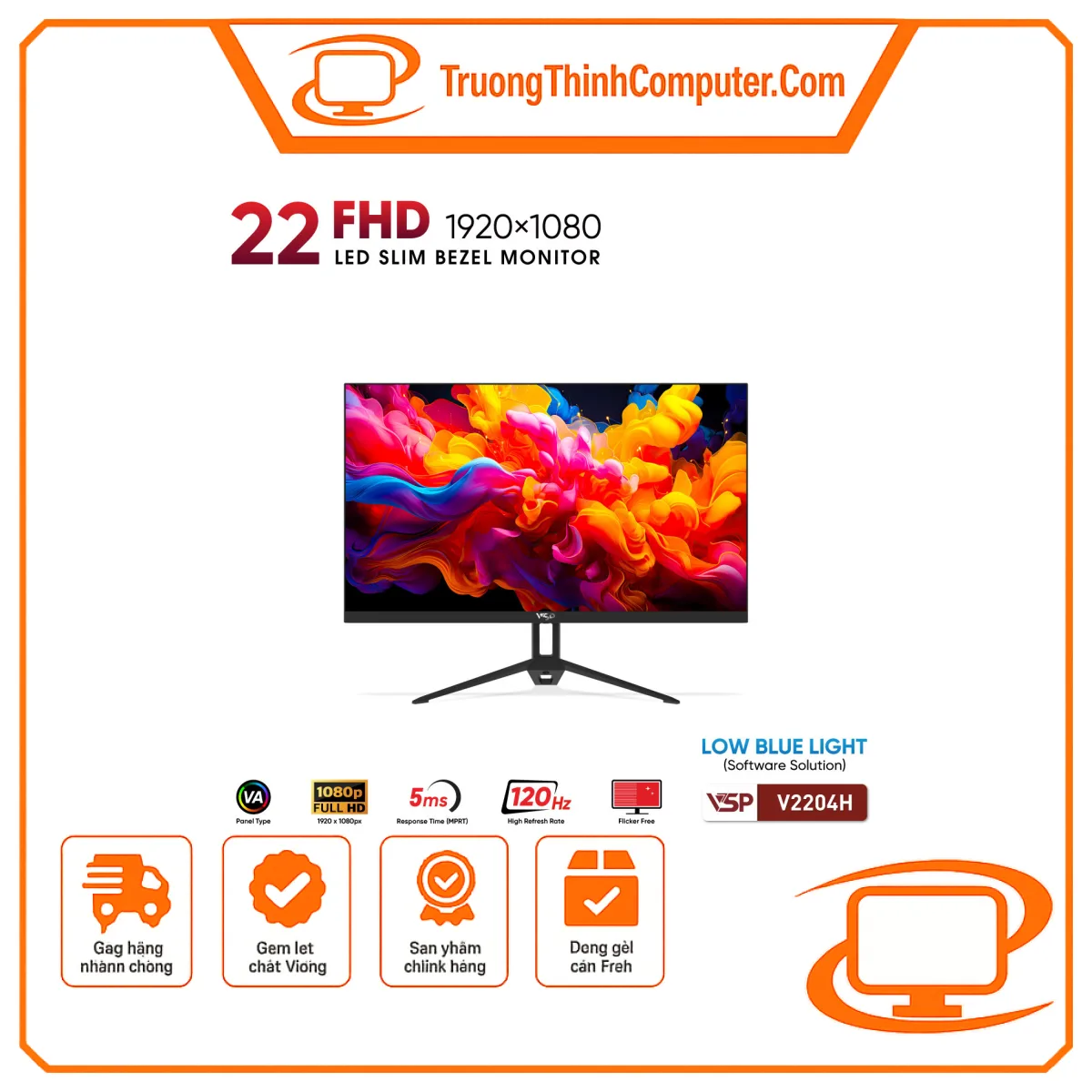 Màn hình VSP V2204H - 22 inch / VA / 120Hz