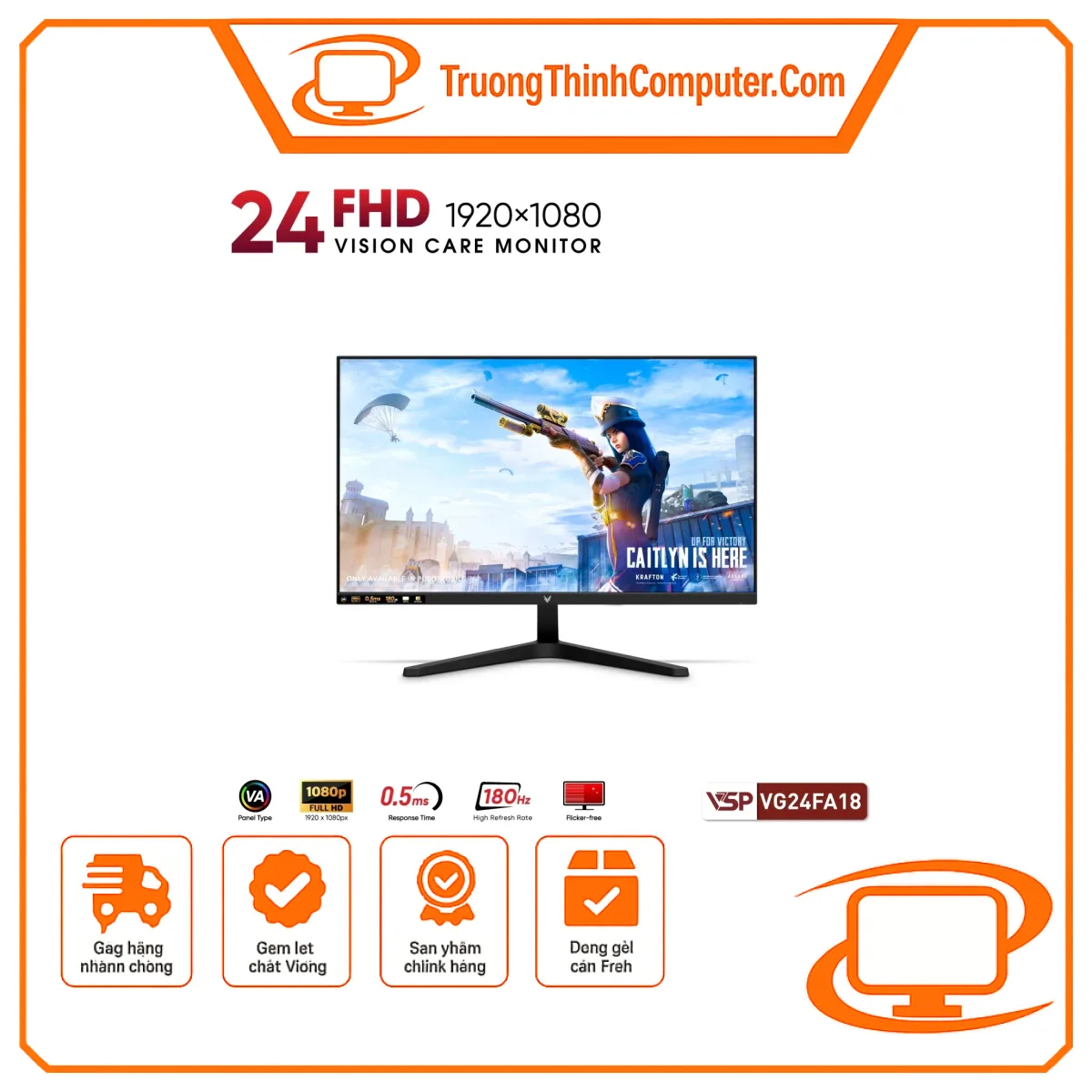 Màn hình VSP VG24FA18 - 24 inch / VA / 180Hz