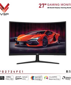 Màn hình VSP VG2724FC1 - 27 inch / VA / 240Hz chính hãng VSP, phù hợp lắp ráp PC văn phòng, gaming và hệ thống máy tính đồng bộ. Nổi