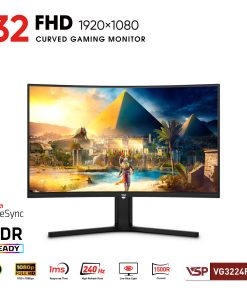 Màn hình VSP VG3224FC1 - 32 inch / VA / 240Hz chính hãng VSP, phù hợp lắp ráp PC văn phòng, gaming và hệ thống máy tính đồng bộ. Nổi