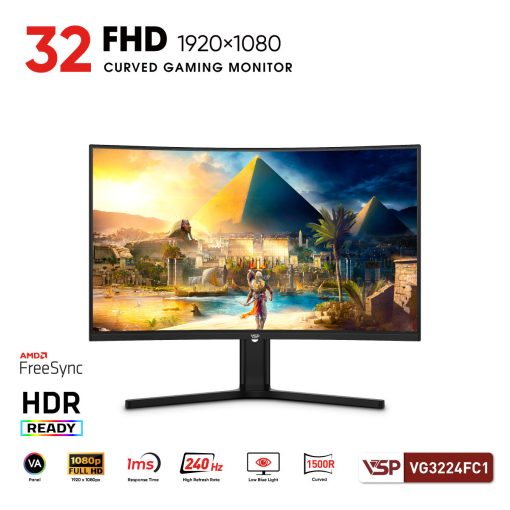 Màn hình VSP VG3224FC1 - 32 inch / VA / 240Hz