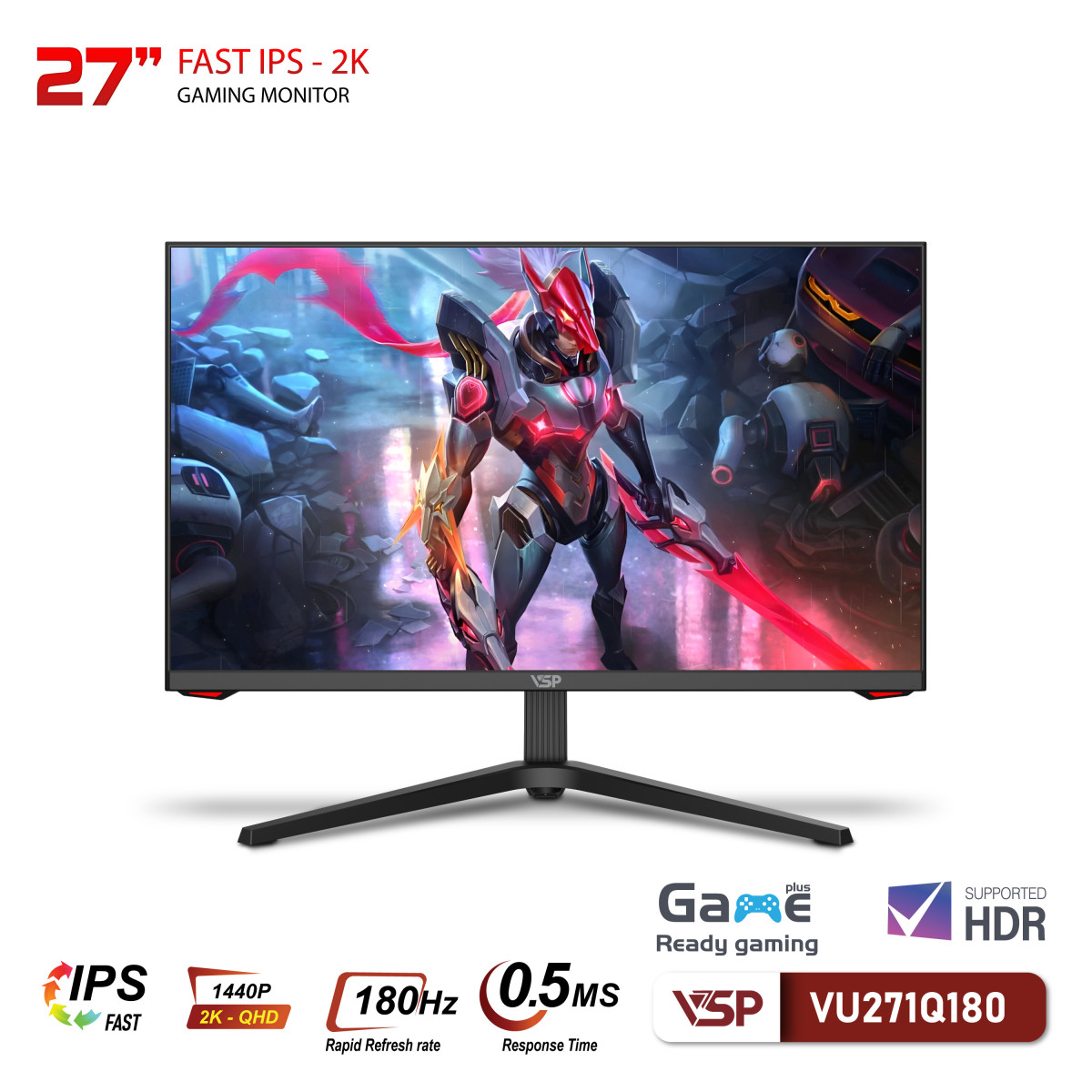 Màn hình VSP VU271Q180 - 27 inch / IPS / 180Hz