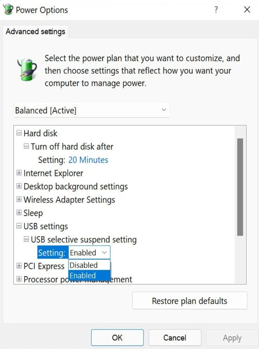 Device Manager với cảnh báo driver khi máy tính không nhận USB, cần cập nhật.