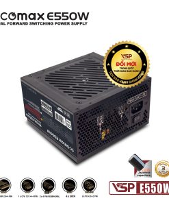 Nguồn máy tính VSP E550W chính hãng VSP, phù hợp lắp ráp PC văn phòng, gaming và hệ thống máy tính đồng bộ. Nổi bật: Dòng/Phân khúc: Game; High End