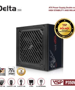 Nguồn máy tính VSP P350W chính hãng VSP, phù hợp lắp ráp PC văn phòng, gaming và hệ thống máy tính đồng bộ. Nổi bật: Dòng/Phân khúc: Văn Phòng >