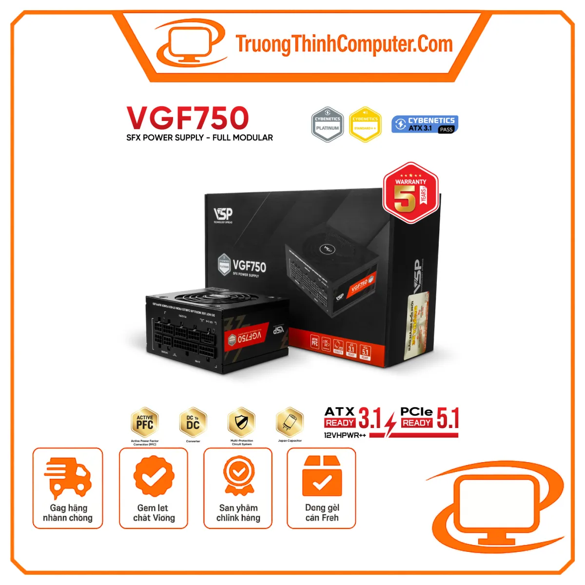 Nguồn máy tính VSP VGF750 - 750W