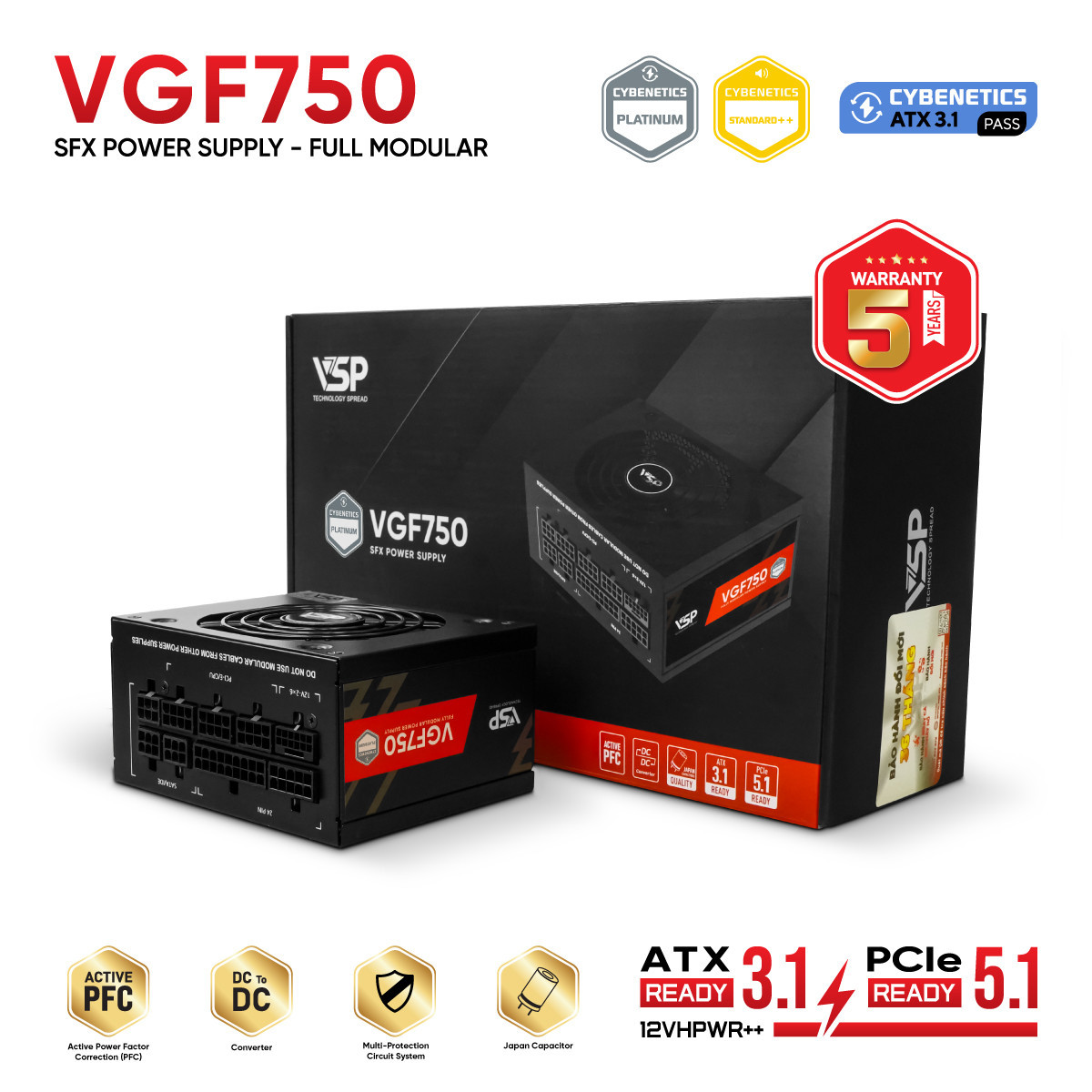 Nguồn máy tính VSP VGF750 - 750W