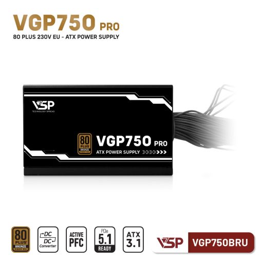 Nguồn máy tính VSP VGP750BRU PRO - 750W
