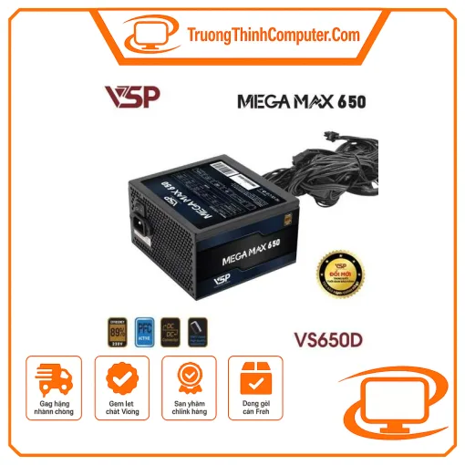 Nguồn máy tính VSP VS650D - 650W