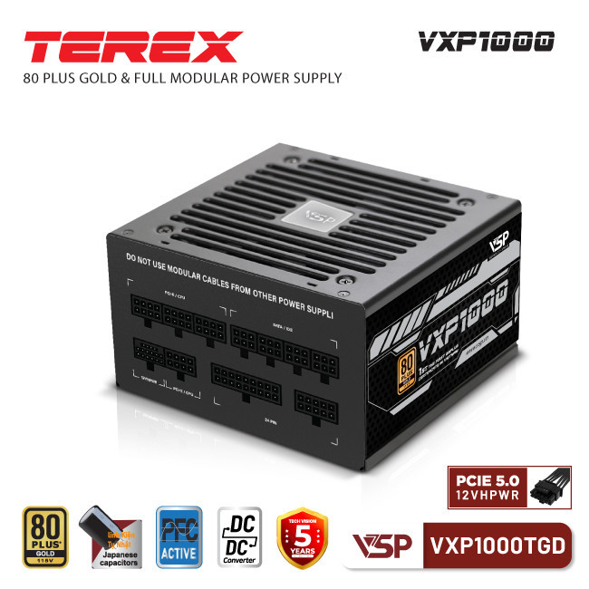 Nguồn máy tính VSP VXP1000TGD - 1000W